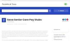 employee express login sava senior care